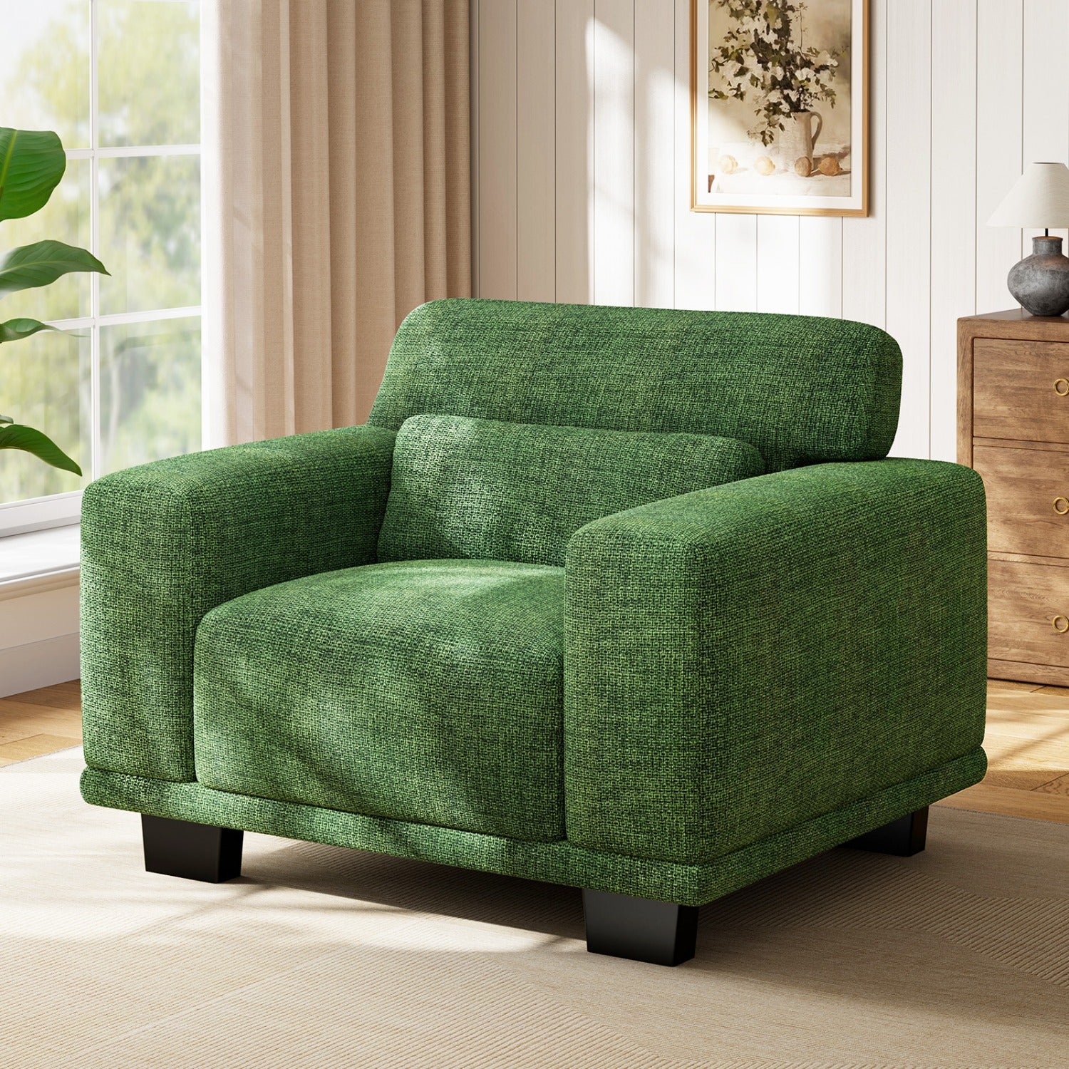 40-89in Sofa Living Room Chairs, Reading Chair, Accent Chair, Small Sofa Couch for Bedroom, Oversize Mid-Century Armchair with Deep Seat, Comfy Sofa Couch Living Room Lounge Chair Home Theater Seating