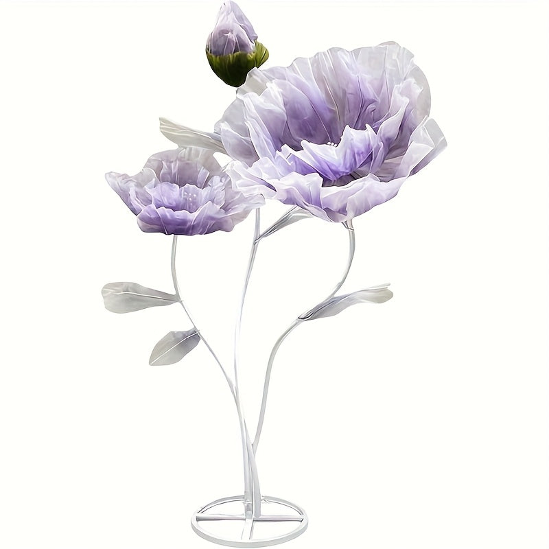 Large Artificial Silkyy Flower Arrangement with Upright Stems And a Base, Towering 5.5 Feet Tall, Perfect for Wedding Backdrops, Store Displays, Photography Props, And Banquets (Champagne Color)